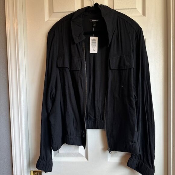 NWT Torrid Double Gauze Zip Front Jacket - Picture 4 of 5